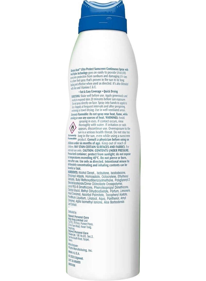 BANANA BOAT Ultraprotect Sunscreen Clear Spray 170G