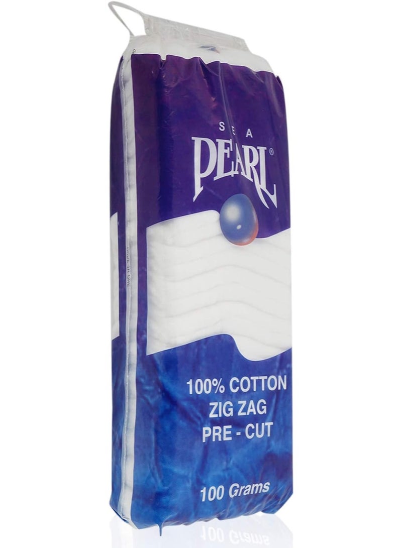 Sea Pearl Zigzag Cotton Pads 100 Gms