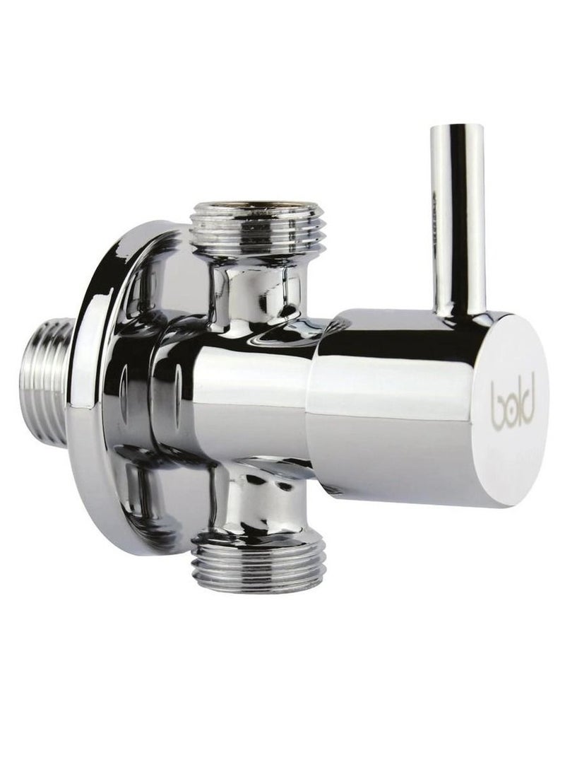 Bold 2-Way Brass Angle Valve - Premium Home Fixture