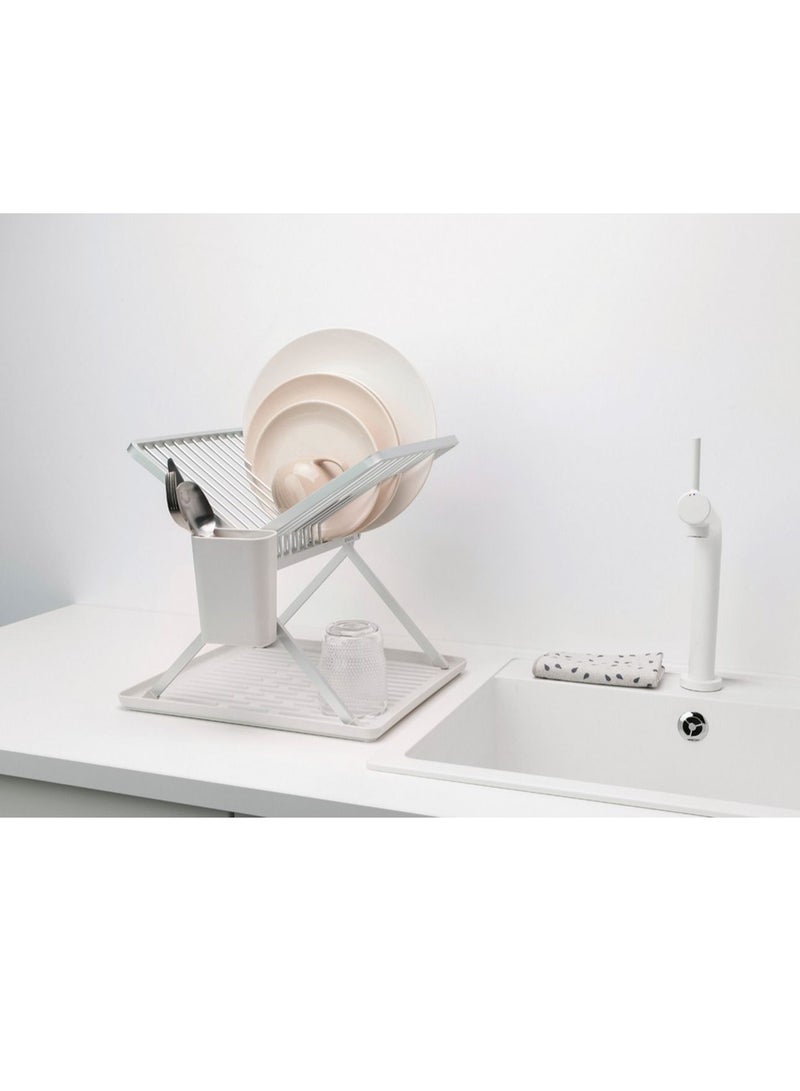 Brabantia Foldable Dish Drying Rack - Light Grey
