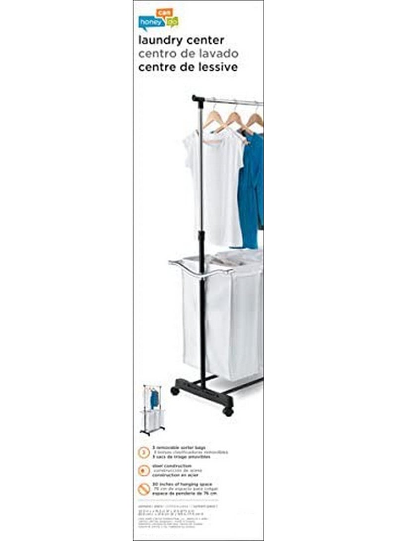 Honey Can Do Laundry Center with Hanging Bar