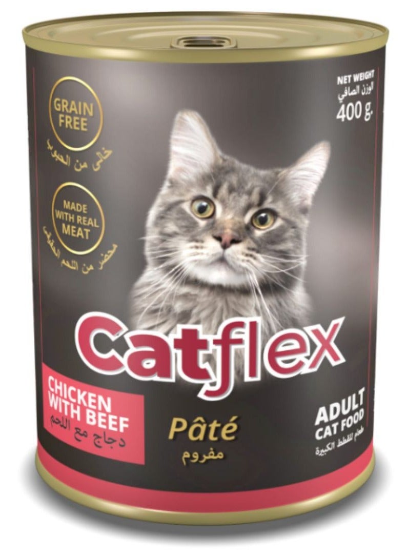 Catflex Pate Chicken With Beef 400G - Premium Pet Food