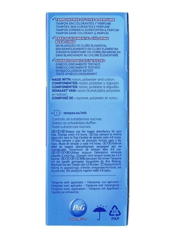 Tampax Pearl 3X Comfort Tampoons - 18 Pcs Pack
