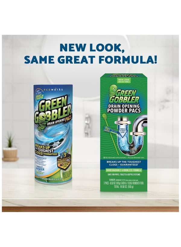 Green Gobbler Drain Opening Power Pacs