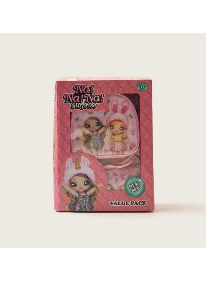 5-Piece Backpack Set for Girls - Na! Na! Na! Surprise