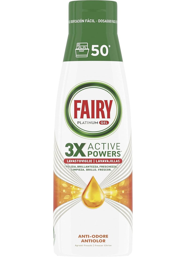 Fairy Platinum Anti Odor Dishwashing Gel 900 ML