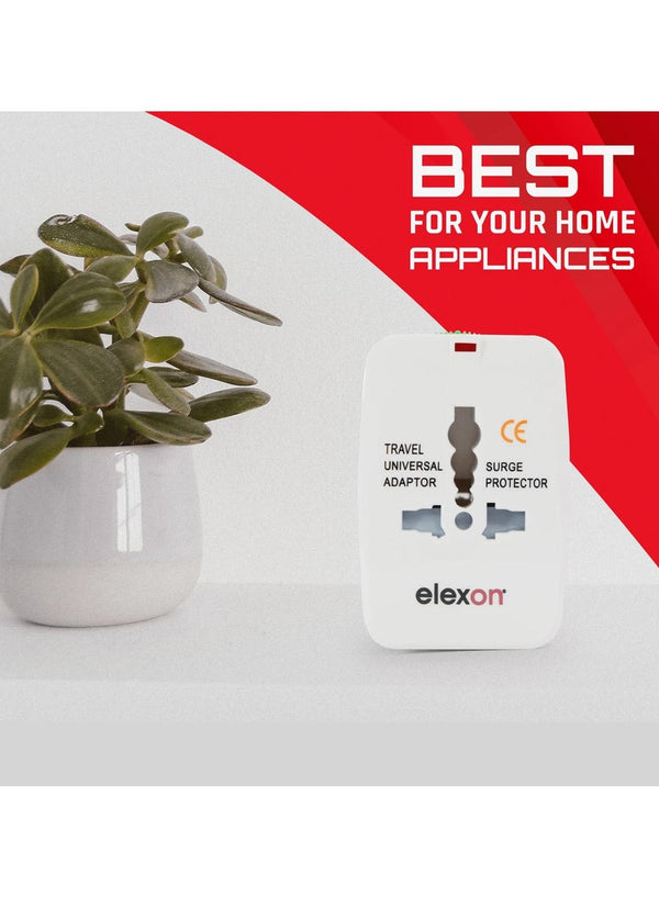 Elexon Universal Travel Adapter Surge Protector