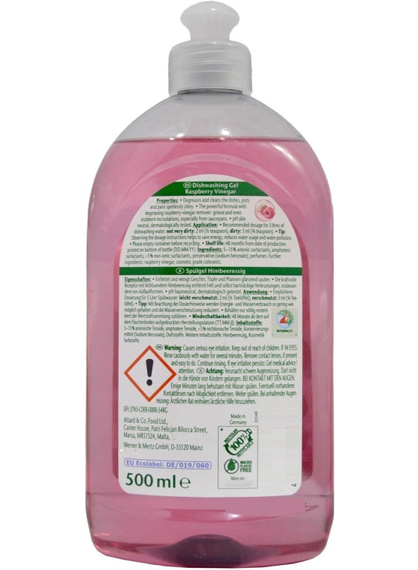 Frosch Dishwashing Gel Raspberry Vinegar 500ML