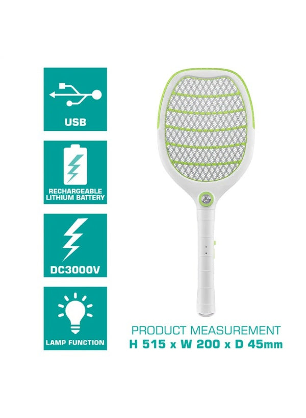 GECKO Electric Insect Zapper Racket
