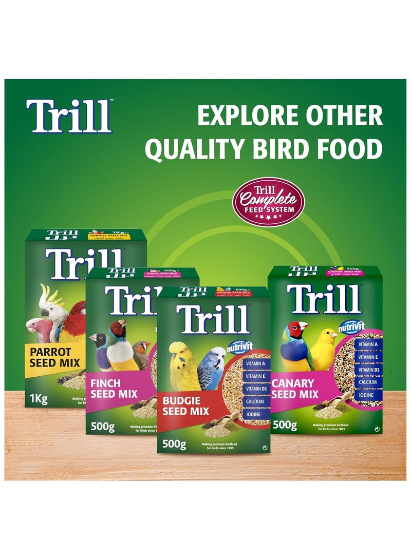 Trill Finch Seed Mix 500g - Premium Bird Food
