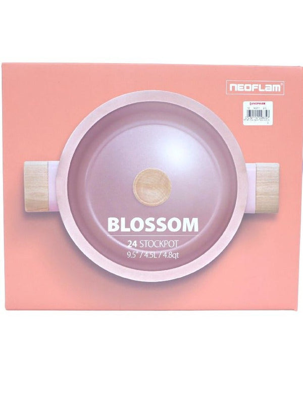 Neoflam Blossom 24 Low Stockpot Sandy Pink