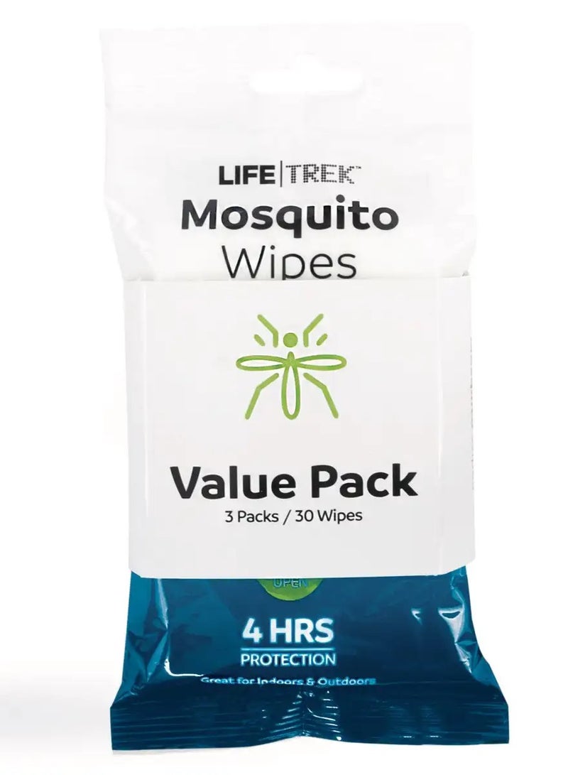 LifeTrek Mosquito Wipes - Outdoor Protection