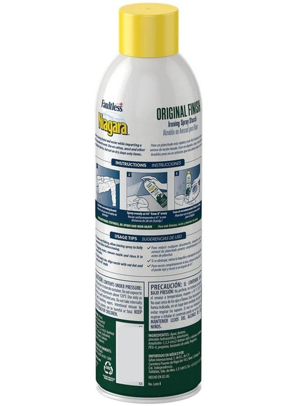 Faultless Niagara Ironing Spray Starch 20 oz