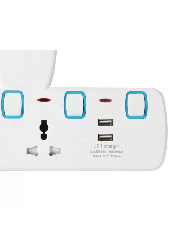Suntech 3-Way Universal T-Socket with USB