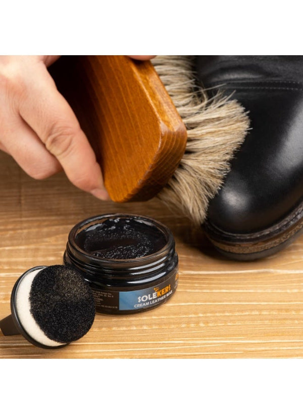 SOLEKERS Cream Leather Wax Black 50 ML