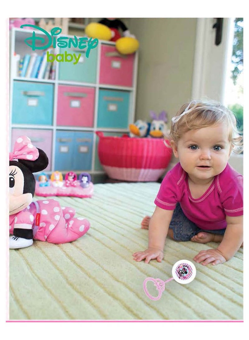Disney Baby Minnie Mouse Rattle Toy Pink