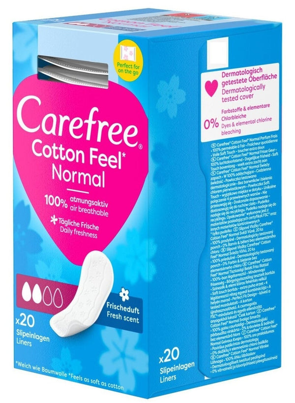Carefree Cotton Feel Fresh Scent Panty Liners