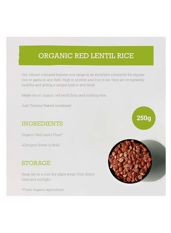 Mr Organic Red Lentil Protein Rice 250g