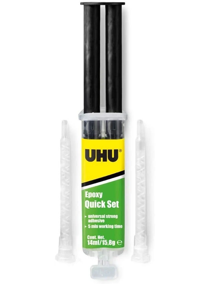 UHU Syringe Epoxy Quick Set 14 ML Adhesive