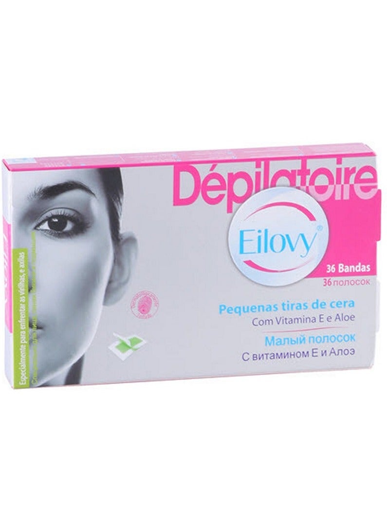 Eilovy Small Wax Strips 36 Pieces Pack