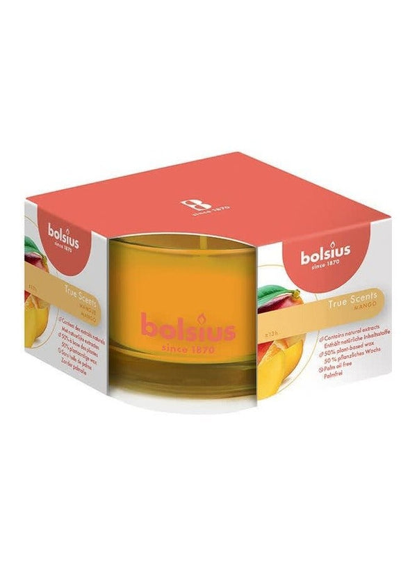 BOLSIUS True Scents Mango Candle in Glass