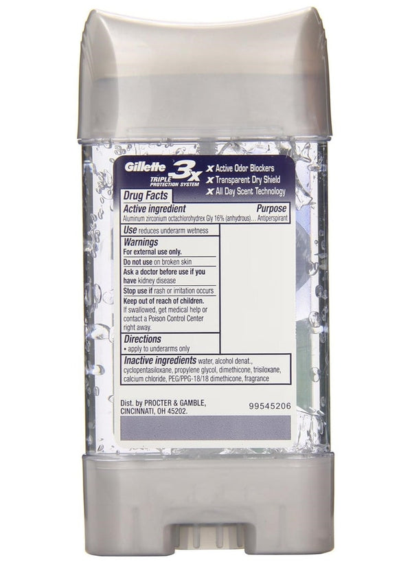 Gillette Clear Shield Antiperspirant Gel for Men