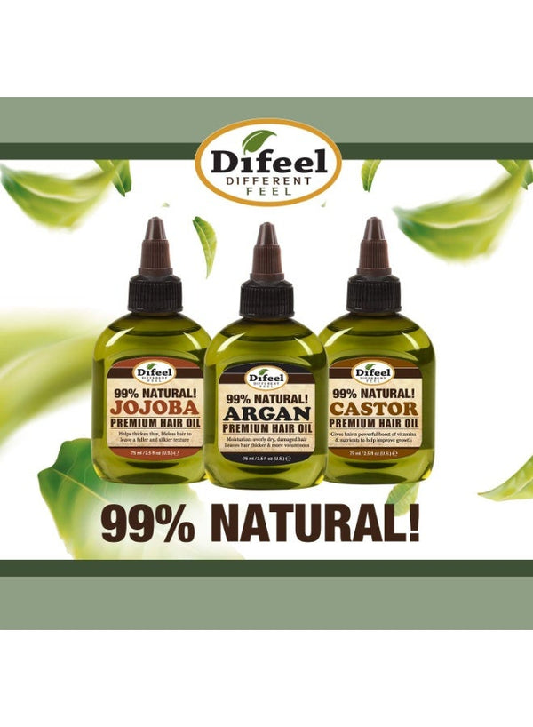 Difeel Premium Natural Hair Oil Olive Oil Green 75 ML