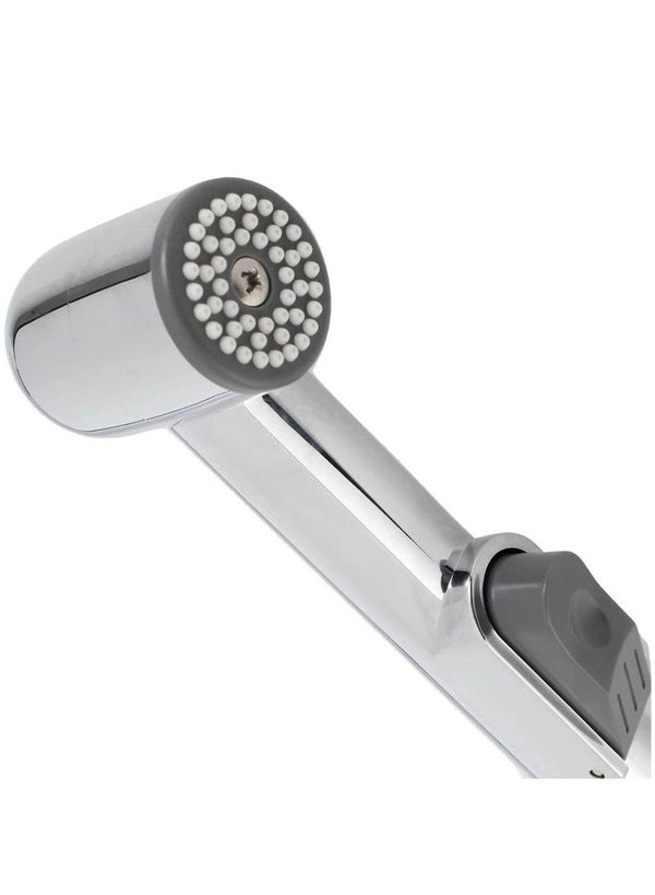 Mkats Shattaf Set Silver for Ultimate Bathroom Hygiene