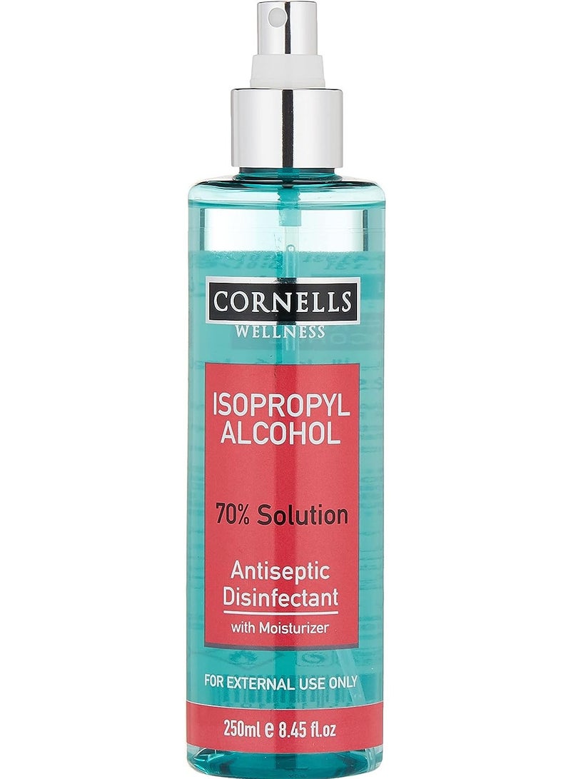 CORNELLS WELLNESS 70% Isopropyl Alcohol Solution 250ML
