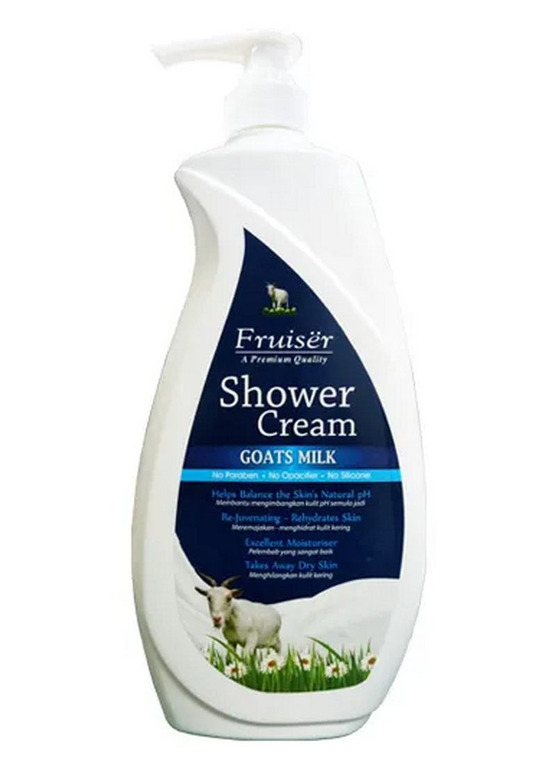 Fruiser Moisturising Shower Cream Goat's Milk 1000 ML