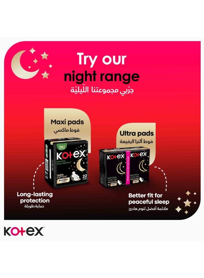 Kotex Maxi Protect Overnight Pads 24 Pcs