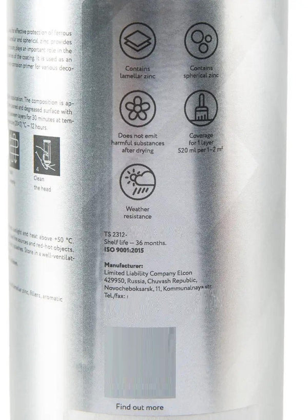 Elcon Si Zintech Cold Galvanizing Spray 520 ML