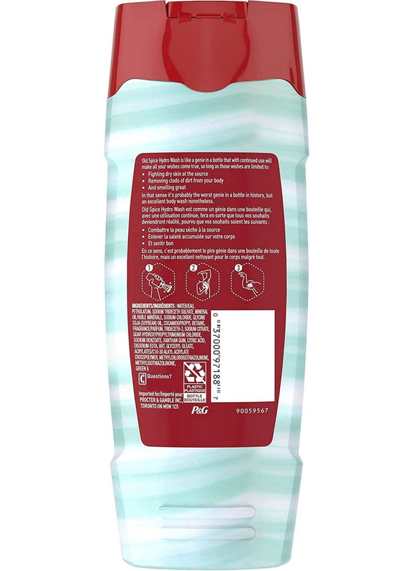Old Spice Men's Hydro Body Wash Pure Sport Plus