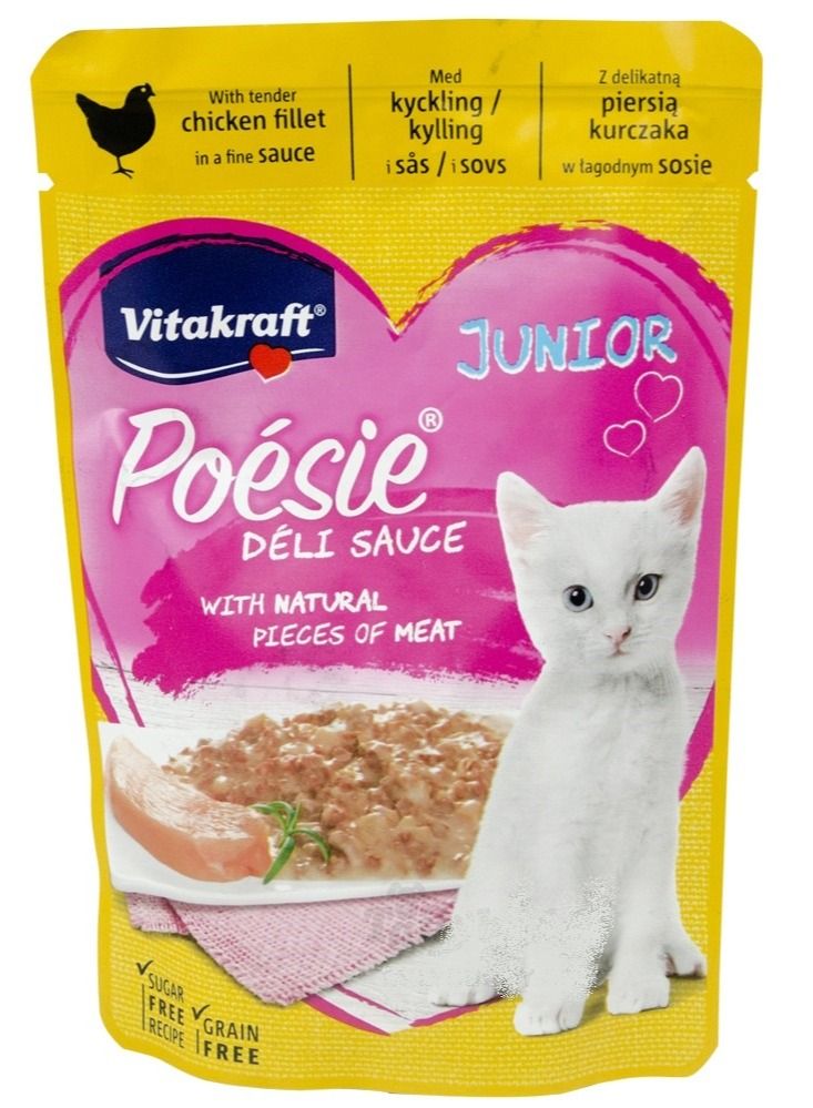 Vitakraft Chicken Deli Sauce Cat Food 85g