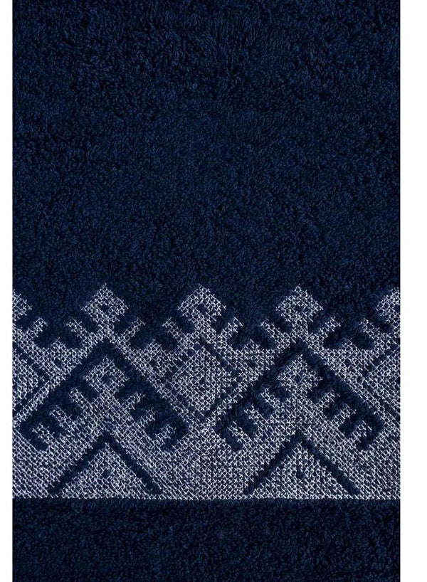Ideas Crimson Combed Towel Set Blue - 3pcs
