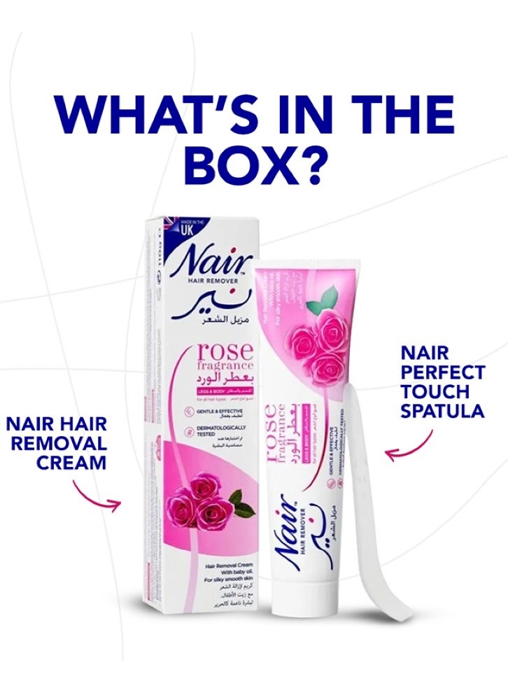 Nair Hair Removal Cream With Rose Fragrance - 110 ML