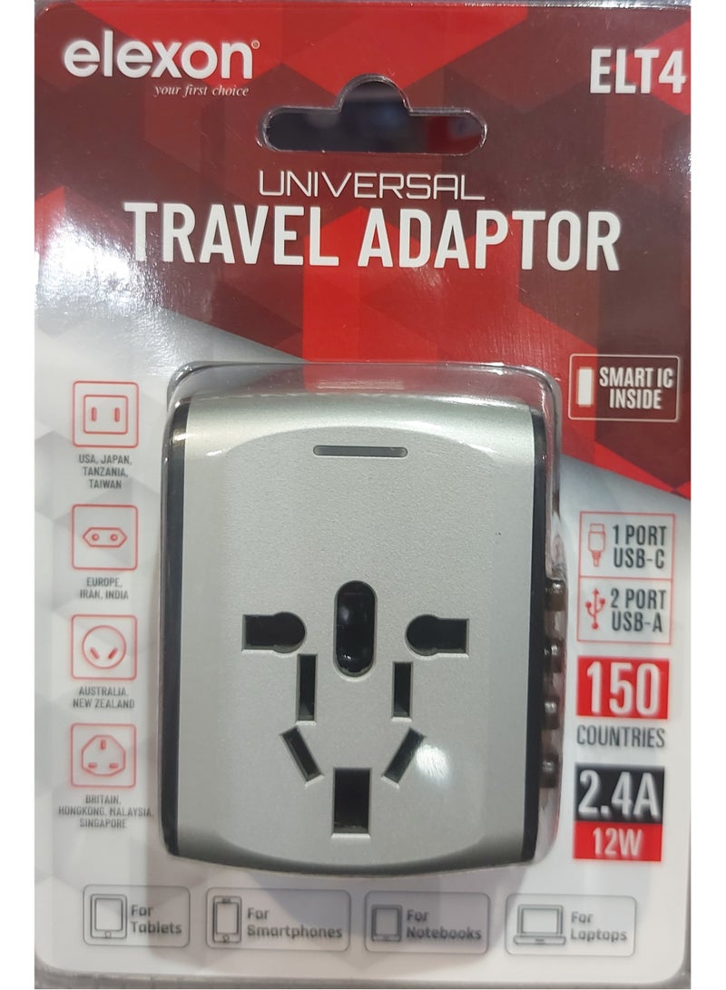 Elexon Universal Travel Adapter for Global Use