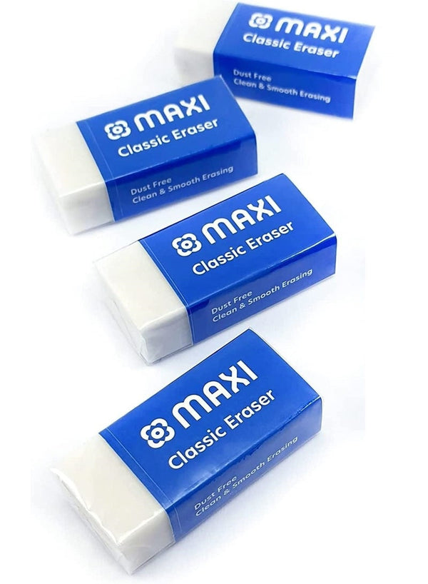 Maxi Classic Dust Free Eraser Pack - Premium Quality