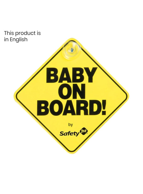 Safety 1st Baby On Board Sign - Premium Car Safety