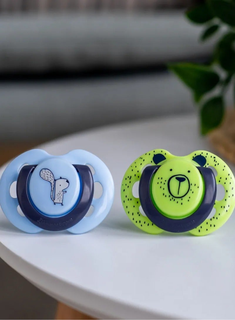 Tommee Tippee Fun Friends 2 Orthodontic Soothers
