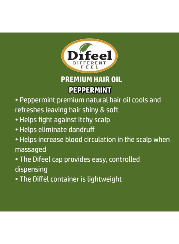 Difeel Premium Natural Hair Oil Peppermint 75 ML