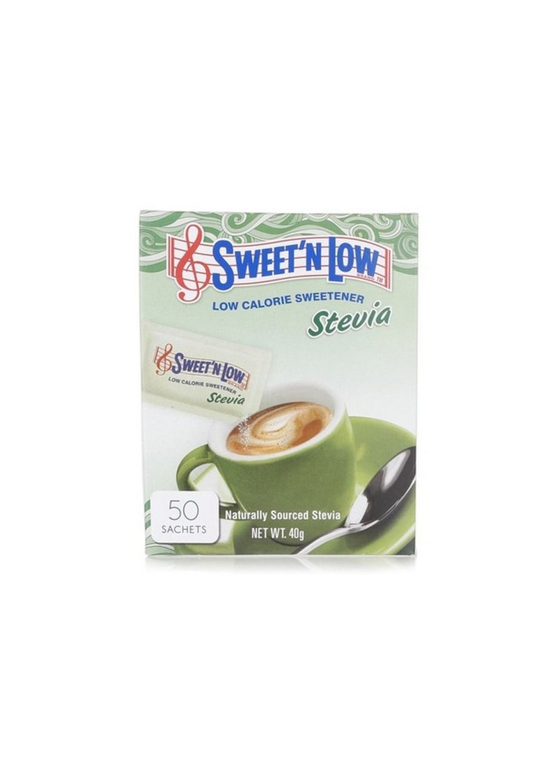 Sweet'N Low Stevia Low Calorie Sweetener 50 Sachets
