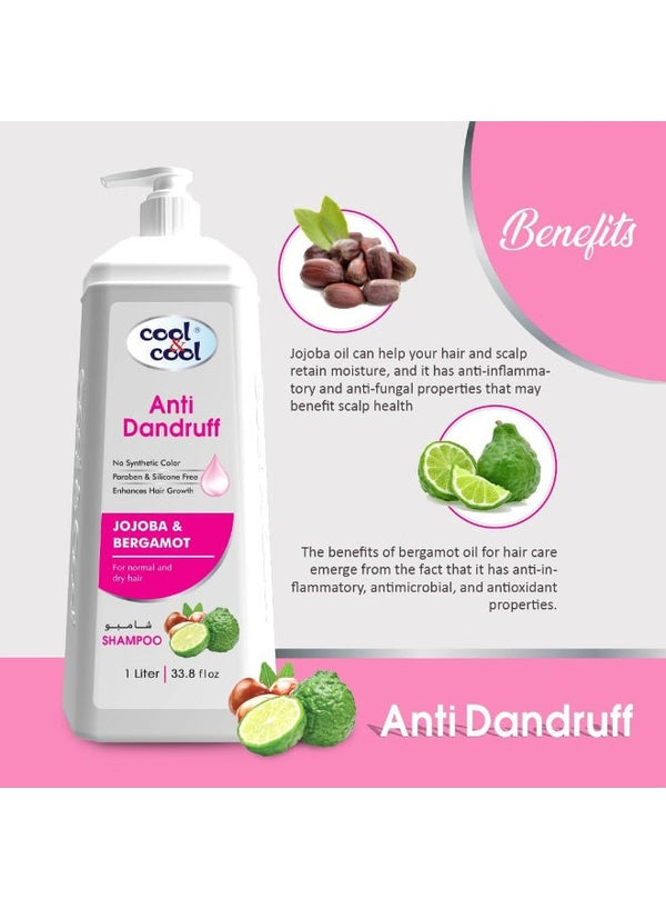 Cool & Cool Jojoba Bergamot Anti Dandruff Shampoo