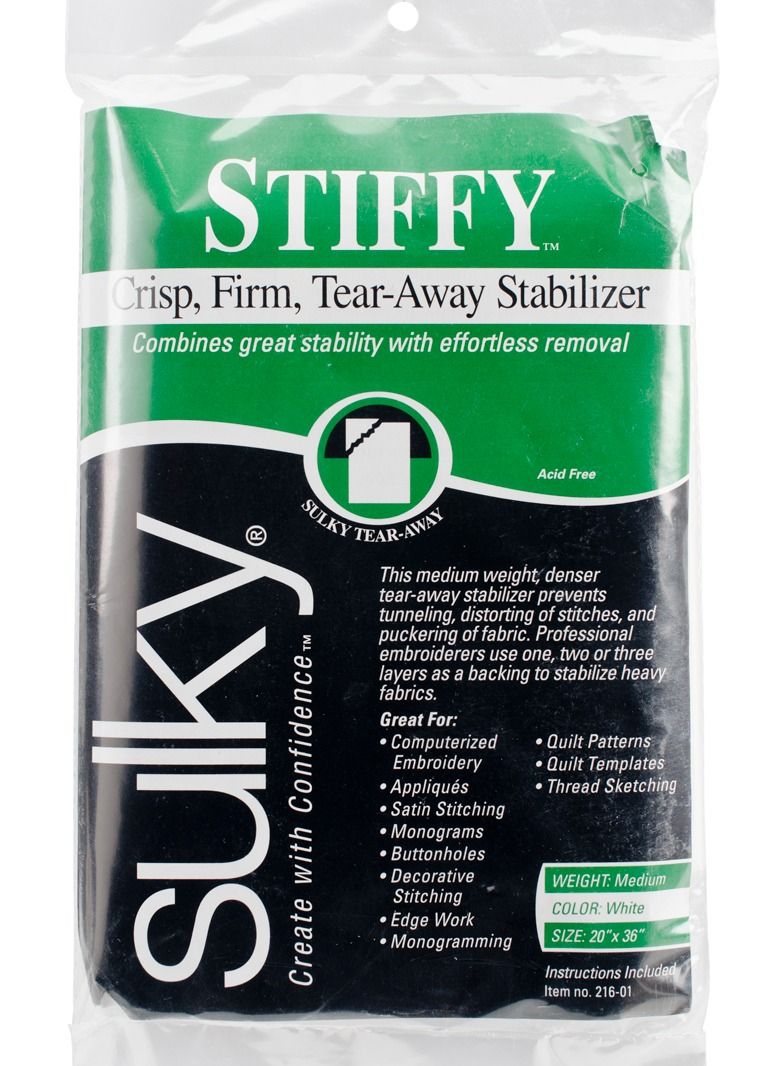 Sulky Stiffy Tear-Away Stabilizer 20in x 36in