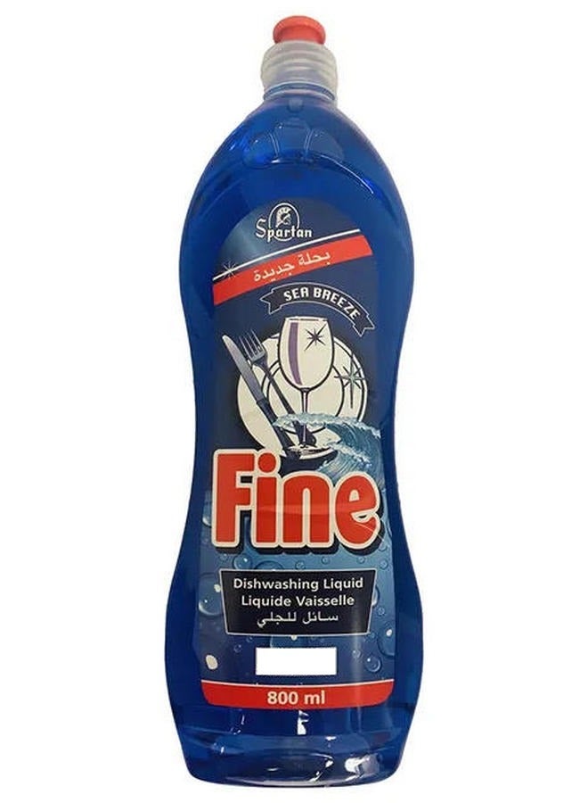 Spartan Fine Dishwashing Liquid Sea Breeze 800 ML
