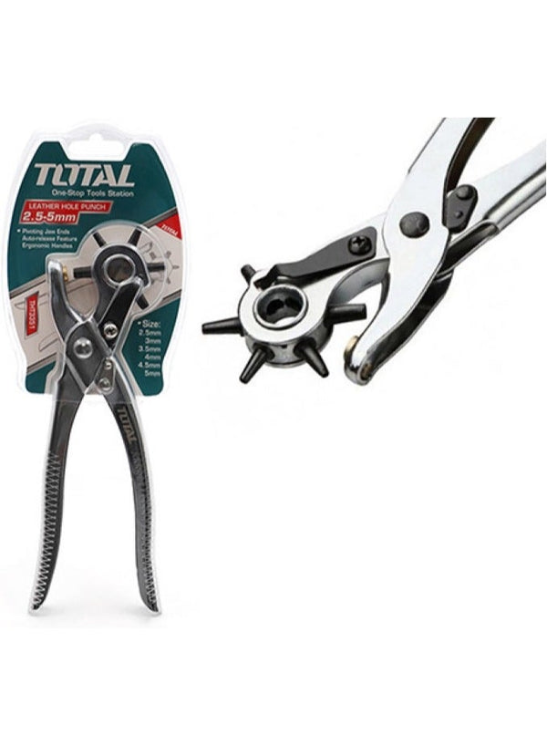 TOTAL Leather Punch 2.5-5mm Quality Tool