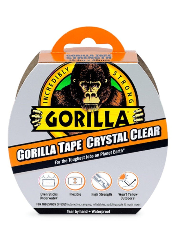 Gorilla Crystal Clear Tape 1.88 Inch x 27 Feet