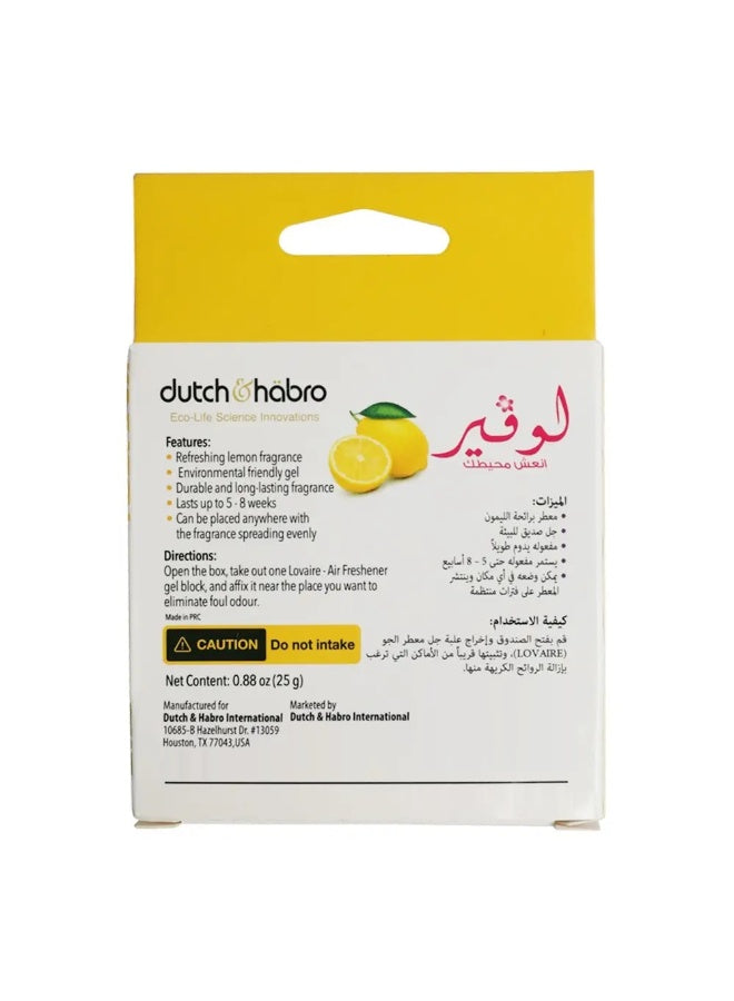 cars toilets, cars toilets 25g, dutch & habro, form gel, gel air, homes offices, homes offices cars, lemon air, lemon airfreshener, lemon gel, lovaire lemon, lovaire lemon airfreshener, offices cars, offices cars toilets, toilets 25g