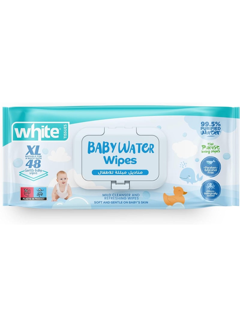 Baby Water Wipes XL Pack - White TISSUES