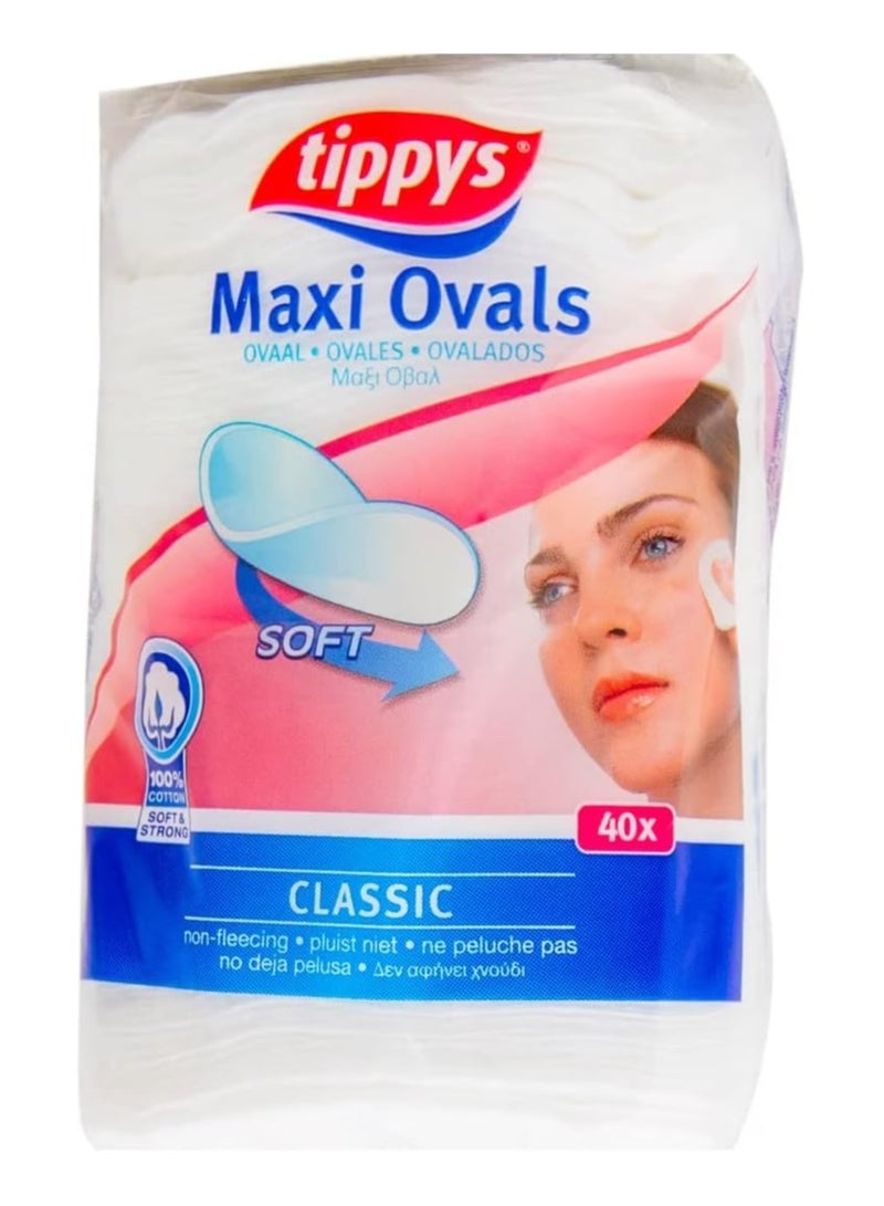 Tippys Maxi Ovals Classic 40 Pieces Pack
